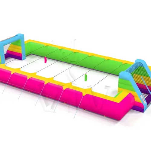 Soccer field with ropes commercial inflatable action game