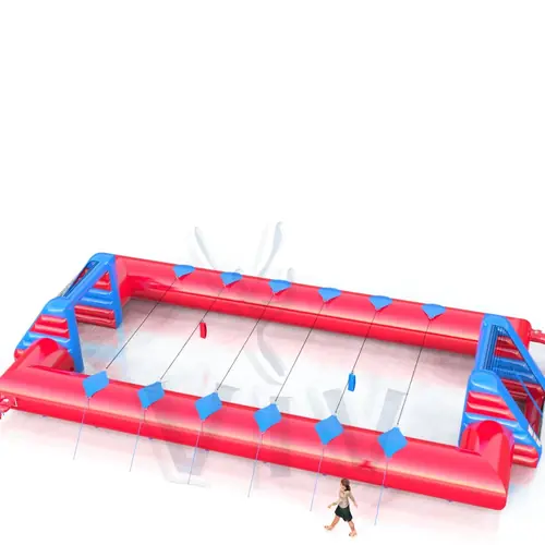 Soccer field with ropes commercial inflatable action game