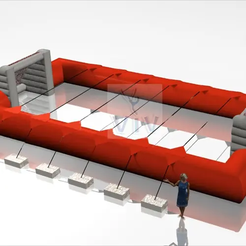 Soccer without additives - part pneumatic commercial inflatable action game