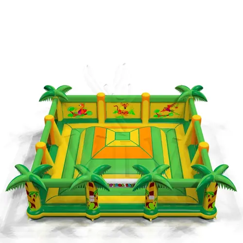 Soft Mountain with fence Tropical Islands commercial inflatable soft mountain