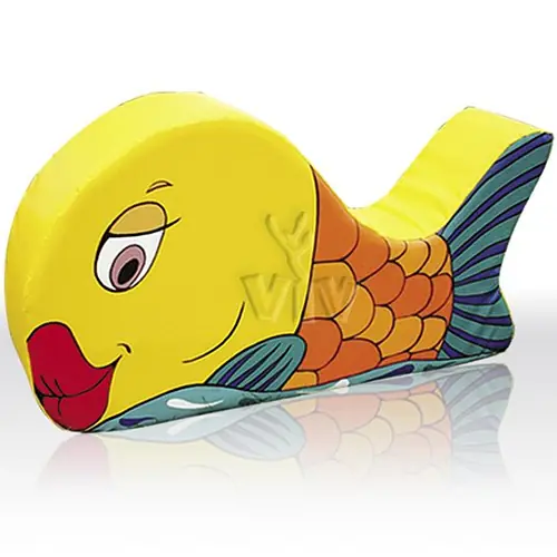 Fish foam soft play character for dry indoor play areas