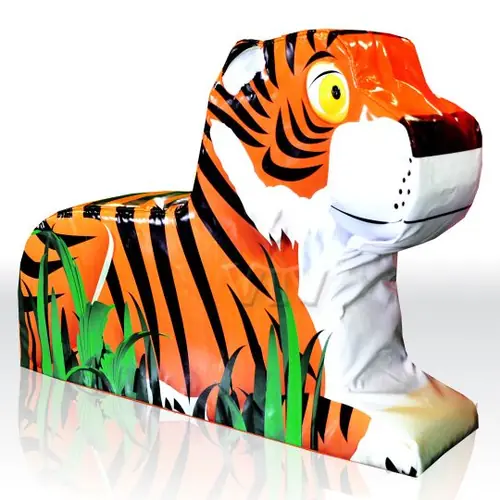 Tiger foam soft play character for dry indoor play areas