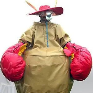 Sumo Kangaroos two figures without mat (for adults) PLASTICOTTA commercial inflatable action game
