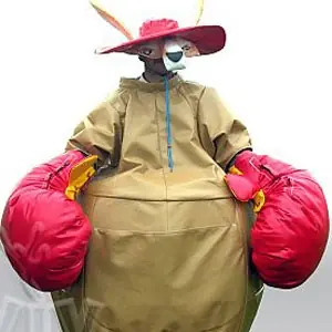 Sumo Kangaroos two figures without mat (for children) commercial inflatable action game