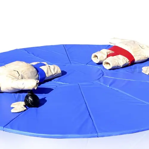 Sumo Men with mat PLASTICOTTA commercial inflatable action game