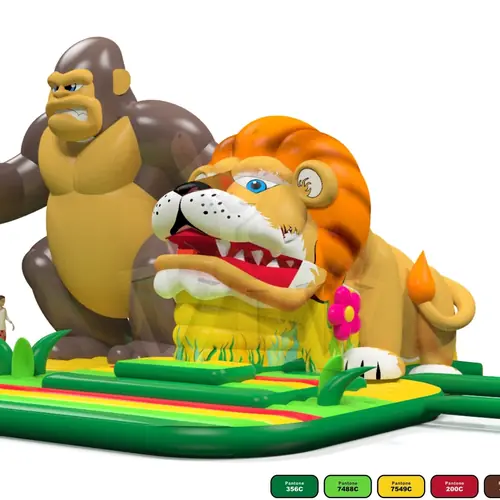 swallower Lion commercial inflatable slide