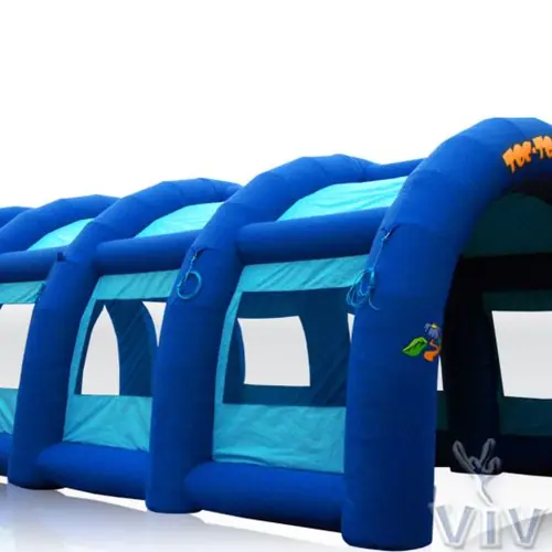 Tent Tunnel with a flower 20 x 8.5 x 4.2 m commercial inflatable tunnel