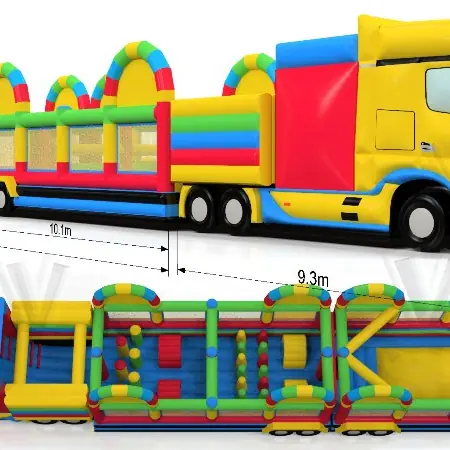 Tir Mercedes 29.5 x 5.3 x 4.3 m commercial custom inflatable