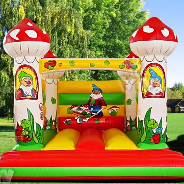 Mushroom open-top inflatable bounce