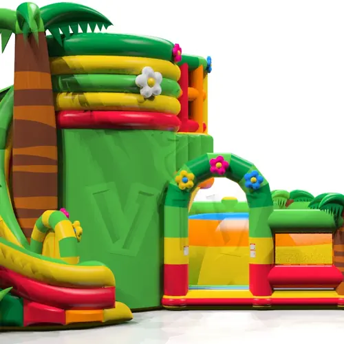 Tower Jump Jungle De Luxe commercial inflatable action game