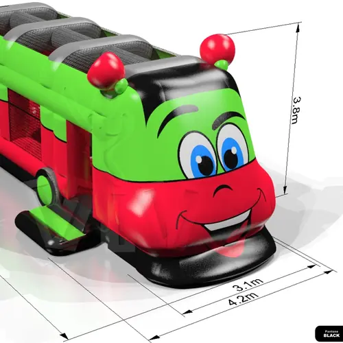 Train City Jet with slide commercial inflatable bounce