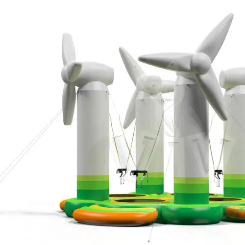 Trampoline with Windmills commercial custom inflatable
