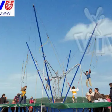 Trampoline Blue Star mechanical attraction product photo