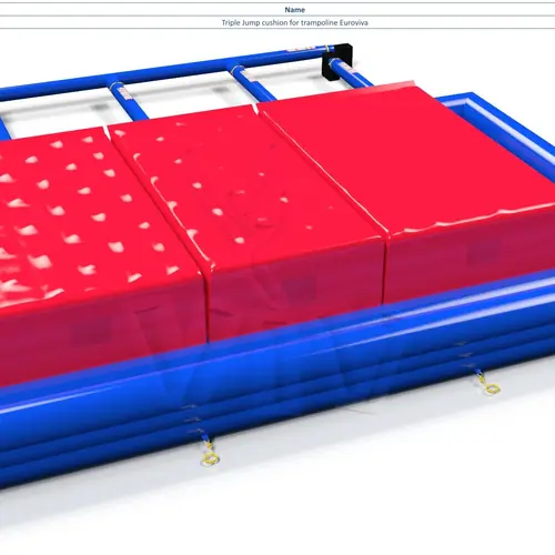Triple Jump cushion for trampoline Euroviva commercial inflatable action game