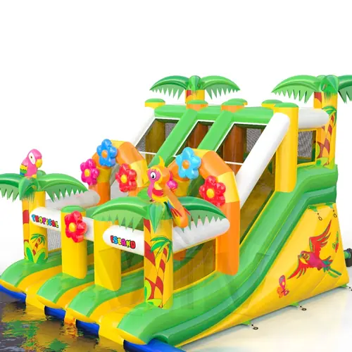 Tropical Island for the pool commercial inflatable slide