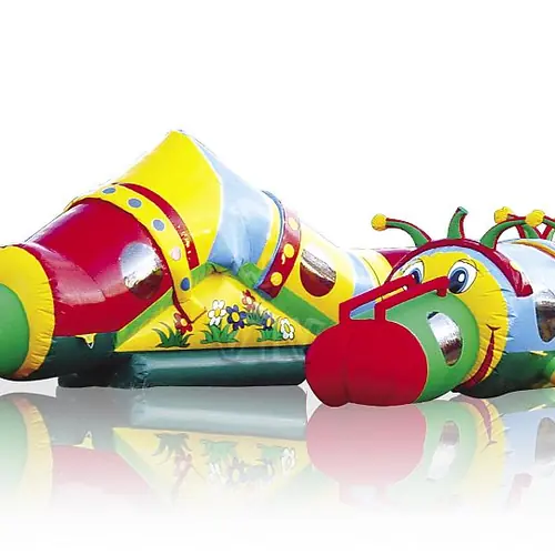 Inflatable tunnel for themed crawl-through play