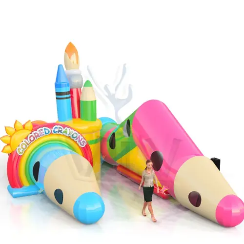 Tunnel Crayons - Collection Crayons commercial inflatable tunnel