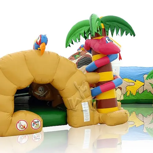 Tunnel Pirate Cave with snake commercial inflatable tunnel