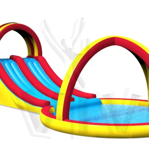 Water slide 19.8 x 9 x 6.3 m commercial inflatable slide