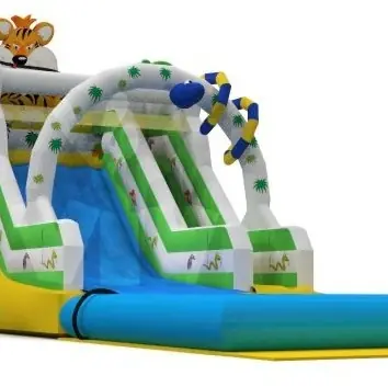 Water Slide Jungle commercial inflatable slide
