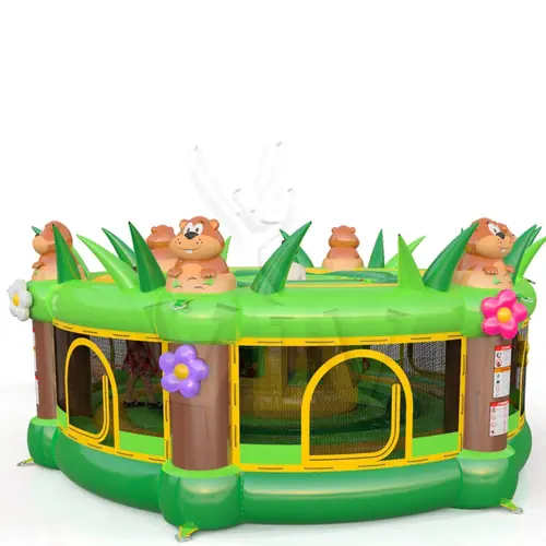 Whack-a-Mole beavers (for kids) commercial inflatable action game