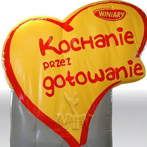 Winiary Heart commercial branded inflatable