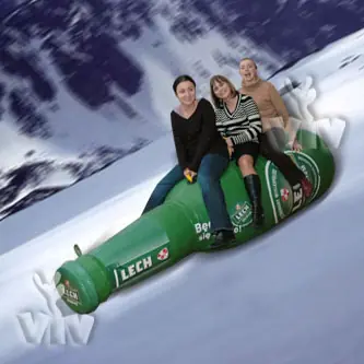 Bottle sledge promotional inflatable product photo