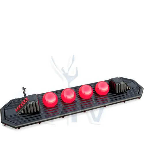 Wipe Out black and red commercial inflatable wipe-out attraction