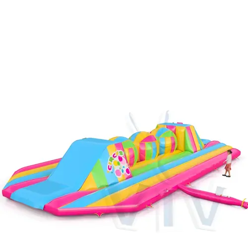Wipe Out Circus L with 3 balls commercial inflatable wipe-out attraction