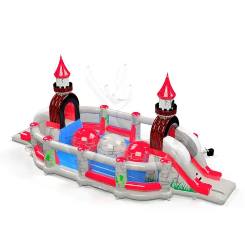 Wipe-Out Galahad Mini - Knights Collection commercial inflatable wipe-out attraction