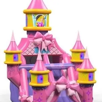 with Princess - Pink Collection commercial inflatable slide
