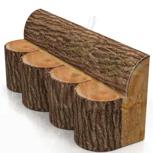 Wooden bench with backrest commercial custom inflatable